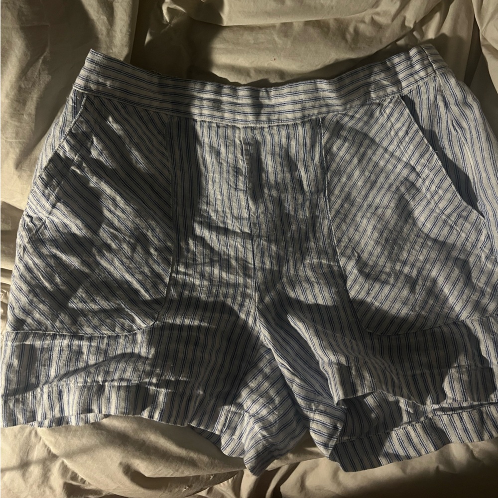 Ellen Tracy Blue Stripped Linen